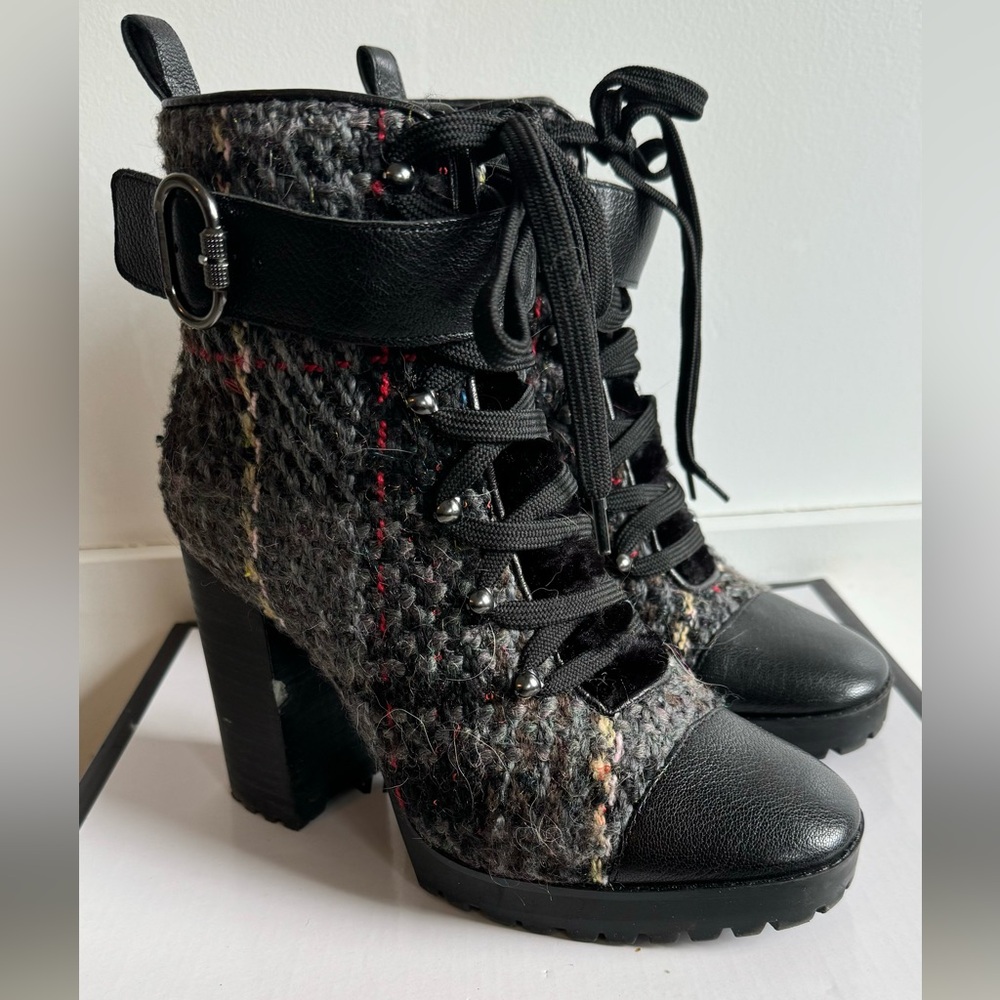 Nine West Wool Combat-like boots